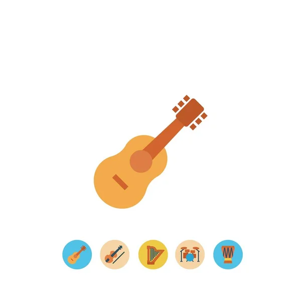 Ícone Guitarra Vetor Ilustração Sinal — Vetor de Stock