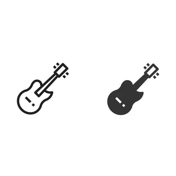 Гітарний Значок Векторний Знак Ілюстрації — стоковий вектор
