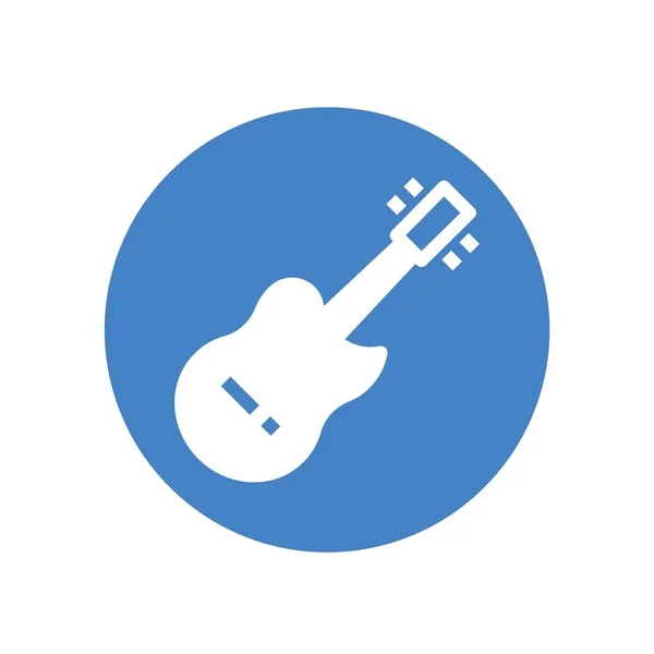 Icône Guitare Vecteur Illustration Signe — Image vectorielle