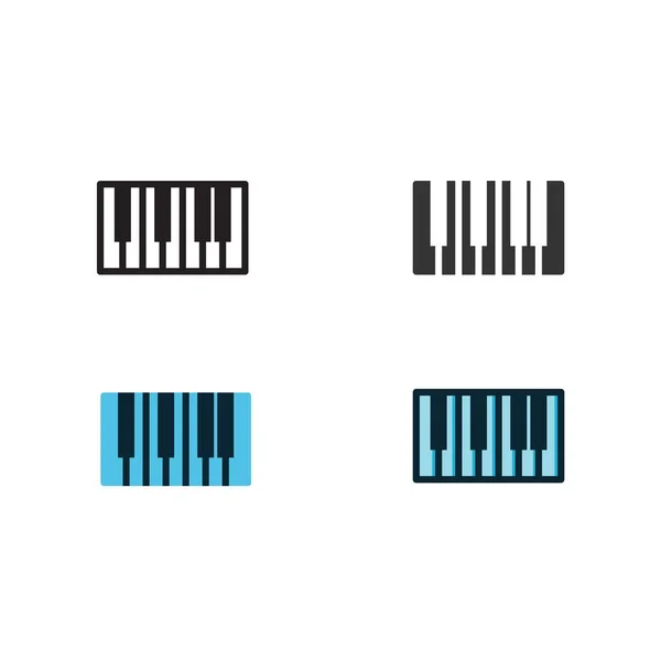 Piano Icon Vector Illustration Sign — Stock Vector