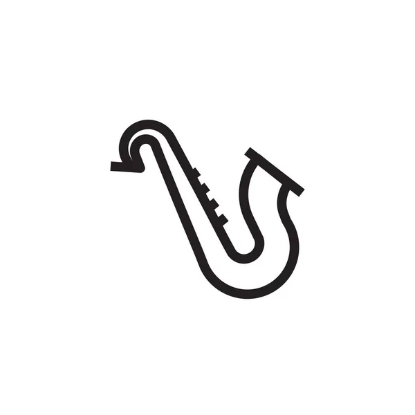 Saxophone Icon Vector Illustration Sign — Stock Vector