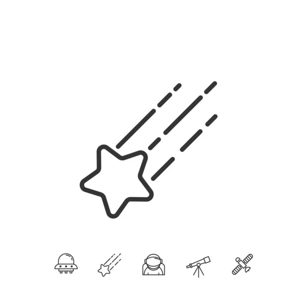 Symbol Vektorové Ilustrace Ikony Hvězdy — Stockový vektor