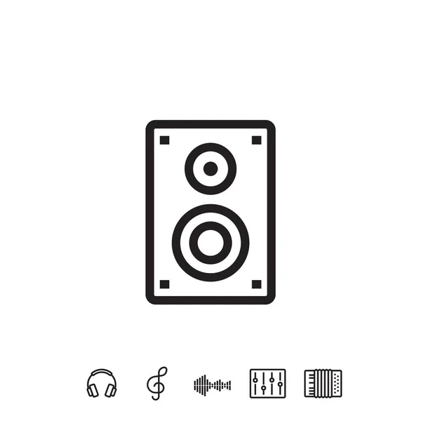 Icono Del Altavoz Vector Signo Ilustración — Vector de stock