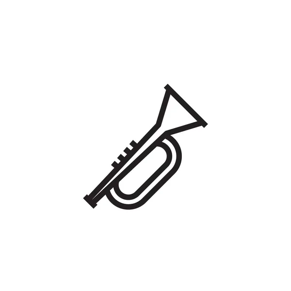Trumpet Icon Vector Illustration Sign — Stock Vector