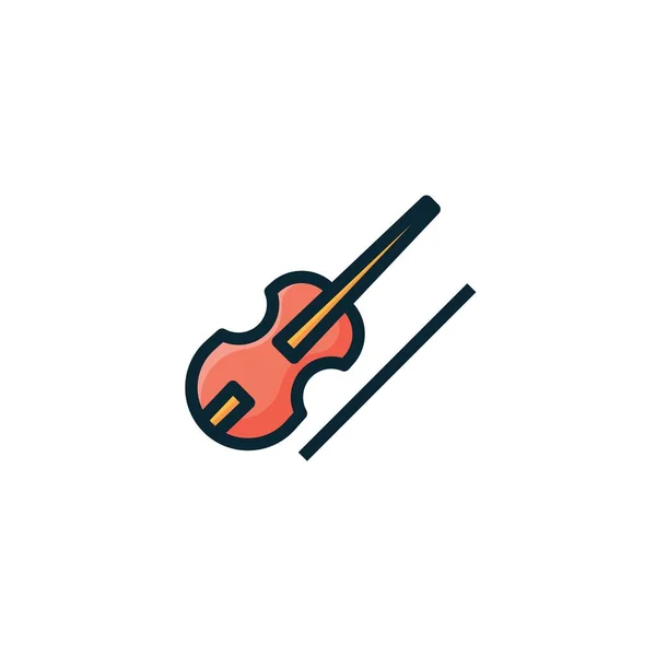 Violin Icon Vector Illustration Sign — Stock Vector