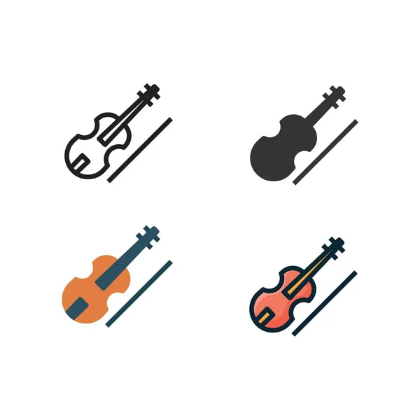 Geige Symbol Vektor Illustration Zeichen — Stockvektor
