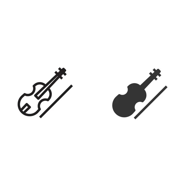 Geige Symbol Vektor Illustration Zeichen — Stockvektor