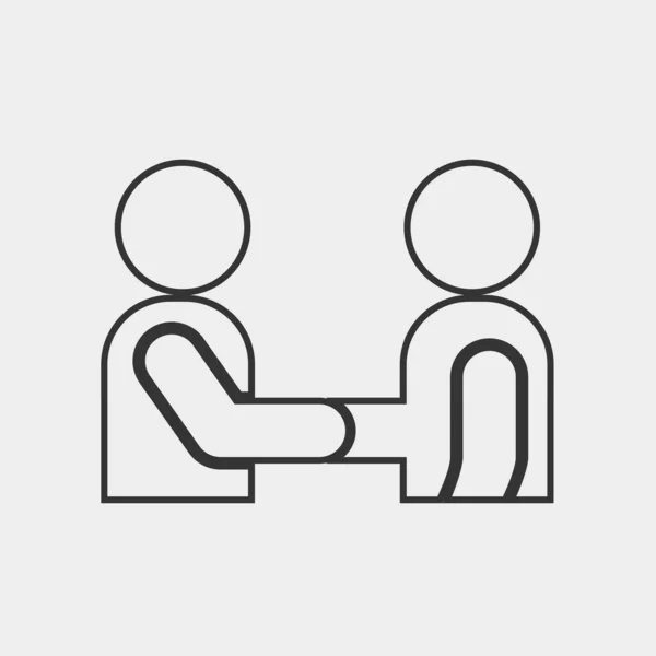 Business Agreement Icon Vector Illustration Website Graphic Design — 스톡 벡터