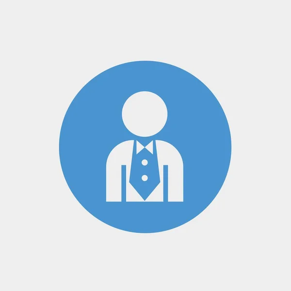 Man Bow Tie Suit Formary Icon Vector Illustration Website Graphic — 스톡 벡터