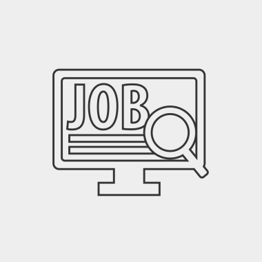 Web sitesi ve grafik tasarımı için görev simgesi vektör çizimi