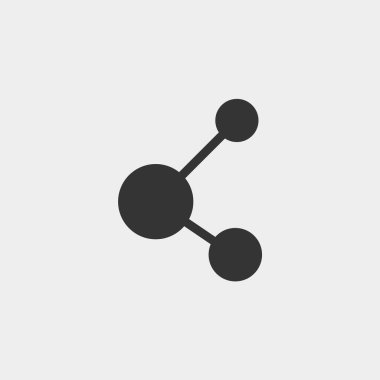 Web sitesi ve grafik tasarımı için ikon vektör illüstrasyonunu paylaş