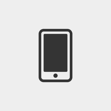 Web sitesi ve grafik tasarımı için akıllı telefon simgesi vektör çizimi