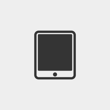 Web sitesi ve grafik tasarımı için tablet telefon simgesi vektör çizimi