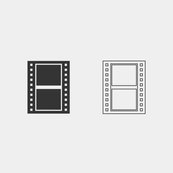 网站和平面设计用的电影图标矢量插图 — 图库矢量图片