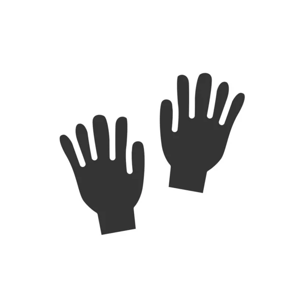 冬の手袋アイコンベクトルイラストサイン — ストックベクタ