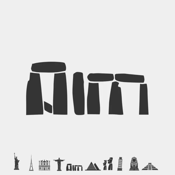 Stonehenge Pictogram Vector Illustratie Voor Website Grafisch Ontwerp — Stockvector