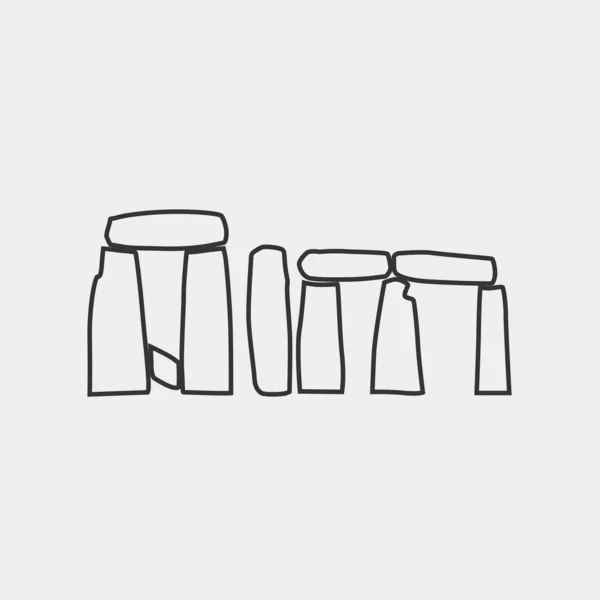 Ilustração Vetor Ícone Stonehenge Para Site Design Gráfico — Vetor de Stock