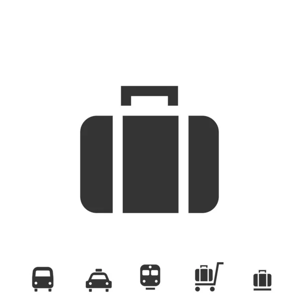 Bagage Pictogram Vector Illustratie Teken — Stockvector