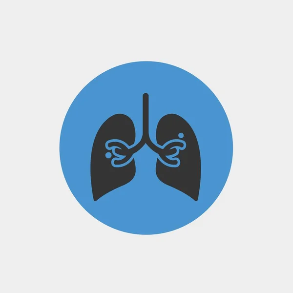 Ikona Wektora Płuc Ilustracja Dla Strony Internetowej Projekt Graficzny — Wektor stockowy