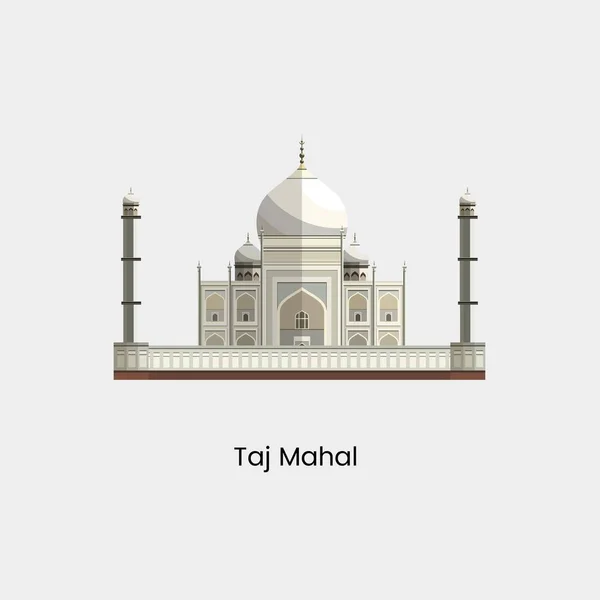 Taj Mahal Vektor Illustration För Webbplats Och Grafisk Design — Stock vektor