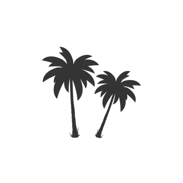 Palmiye Ağaçları Simgesi Vektör Illüstrasyon Işareti — Stok Vektör