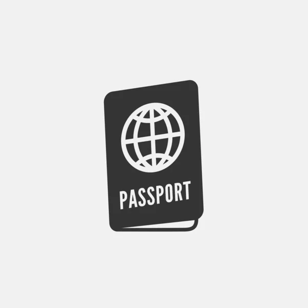 Icono Pasaporte Ilustración Vectorial Para Sitio Web Diseño Gráfico — Vector de stock