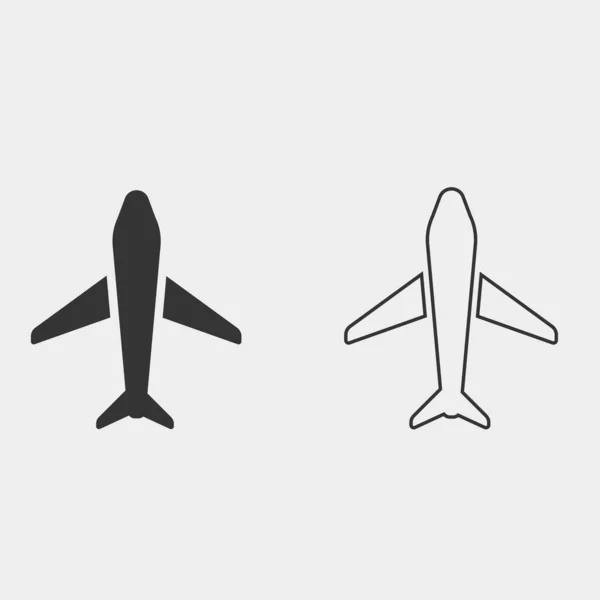 Plane Icon Vektor Illustration Für Website Und Grafik Design — Stockvektor