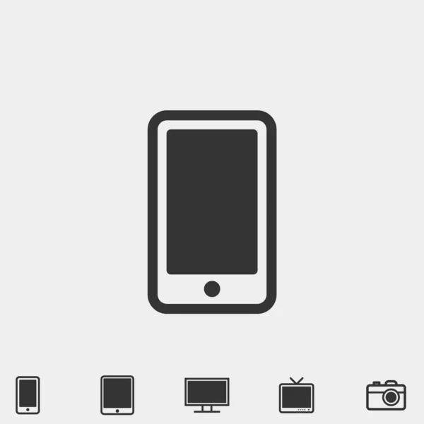 Εικονογράφηση Διάνυσμα Εικονίδιο Smartphone Για Ιστοσελίδα Και Γραφικό Σχεδιασμό — Διανυσματικό Αρχείο