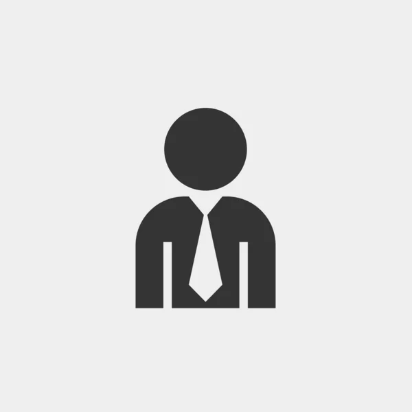 Business Man Suit Icon Vector Illustration Website Graphic Design — 스톡 벡터