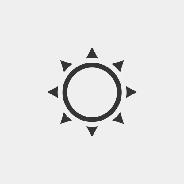 Векторная Иллюстрация Иконок Солнца Веб Сайта Графического Дизайна — стоковый вектор