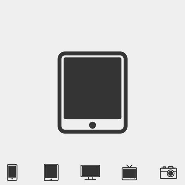 Illustrazione Vettoriale Icona Del Telefono Tablet Sito Web Progettazione Grafica — Vettoriale Stock