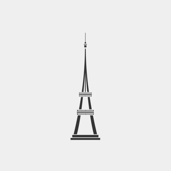 Ilustração Vetor Ícone Torre Eiffel Para Web Site Projeto Gráfico —  Vetores de Stock
