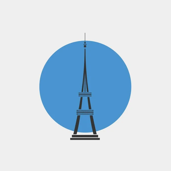 Eiffeltoren Pictogram Vector Illustratie Voor Website Grafisch Ontwerp — Stockvector