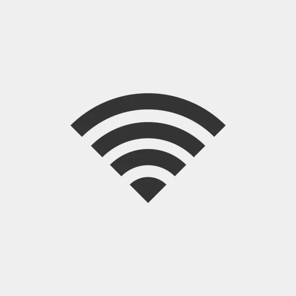 Wifi Wireless Internet Connection Icon Vector Illustration Para Website Design —  Vetores de Stock