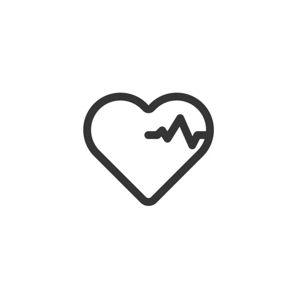 Heartbeat Icon Vector Illustration Website Graphic Design — Stock Vector