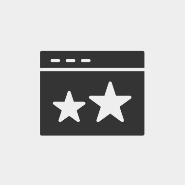 Web sitesi ve grafik tasarımı için favori yer imi ikonu vektör çizimi