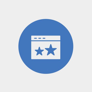 Web sitesi ve grafik tasarımı için favori yer imi ikonu vektör çizimi