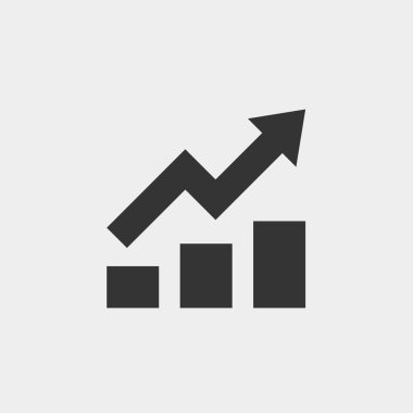 Web sitesi ve grafik tasarımı için ticari kar grafiği çizelgesi çizimi