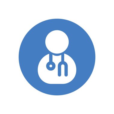 Web sitesi ve grafik tasarımı için doktor simgesi çizimi