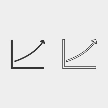 Web sitesi ve grafik tasarımı için grafik ikonu çizimi