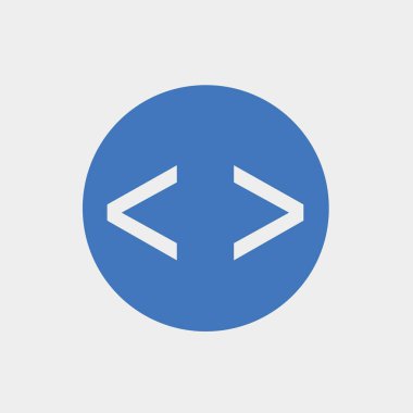 Web sitesi ve grafik tasarımı için ikon vektör illüstrasyonu programlanıyor