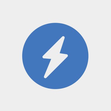 Web sitesi ve grafik tasarımı için flash simge vektör illüstrasyonu