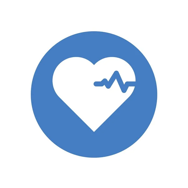 Heartbeat Icon Vector Illustration Website Graphic Design — Stock Vector