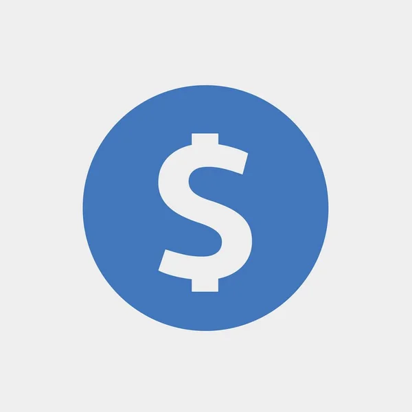 Dólar Icono Vector Ilustración Para Sitio Web Diseño Gráfico — Vector de stock