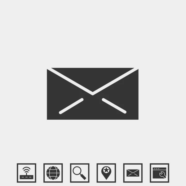 Illustration Vectorielle Icône Enveloppe Pour Site Web Conception Graphique — Image vectorielle