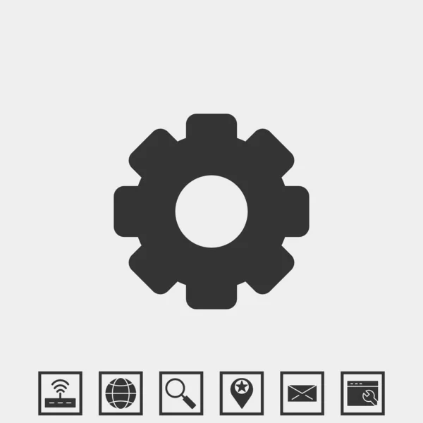 Getriebeeinstellungen Icon Vector Illustration Für Website Und Grafik Design — Stockvektor