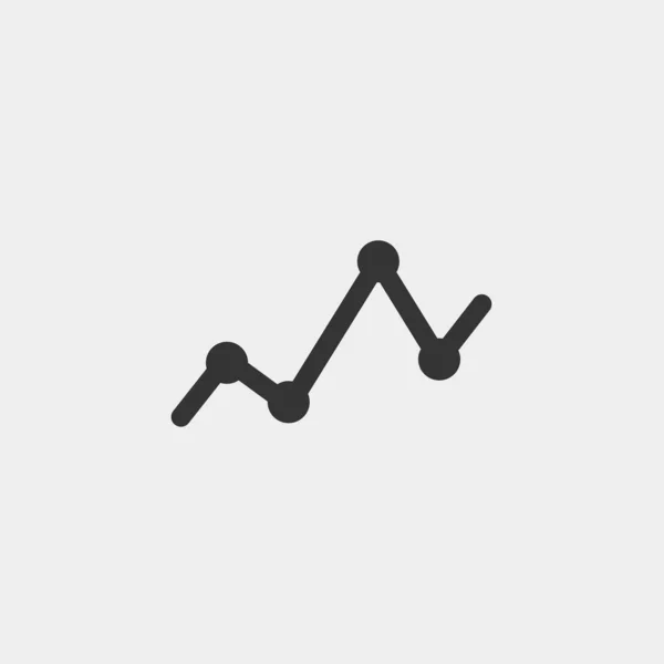 Web sitesi ve grafik tasarımı için çizgi grafik vektör illüstrasyonu