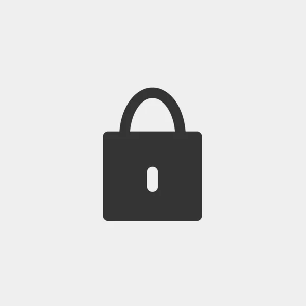 ウェブサイトやグラフィックデザインのためのセキュリティロックパッドのアイコンベクトルイラスト — ストックベクタ
