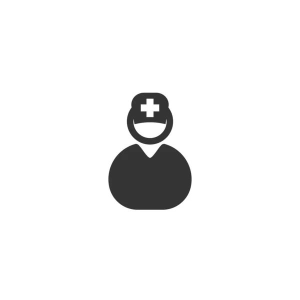 Медсестра Значок Векторна Ілюстрація Веб Сайту Графічного Дизайну — стоковий вектор