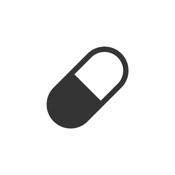 Tabletta Gyógyszer Ikon Vektor Illusztráció Honlap Grafikai Tervezés — Stock Vector